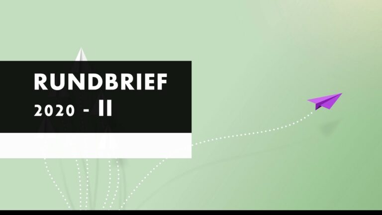 Mehr über den Artikel erfahren Rundbrief II – 2020