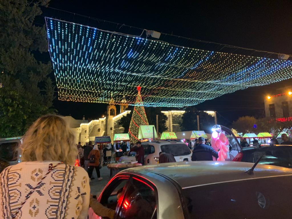 Eindruck von einem Weihnachtsmarkt in Ramallah
